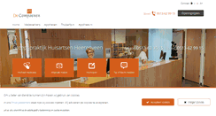 Desktop Screenshot of groepspraktijkdecompaenen.nl